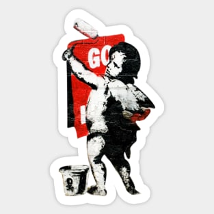 Go to Hell by Banksy Sticker